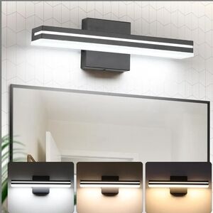 Modern Black and White LED Bathroom Light by [Brand]